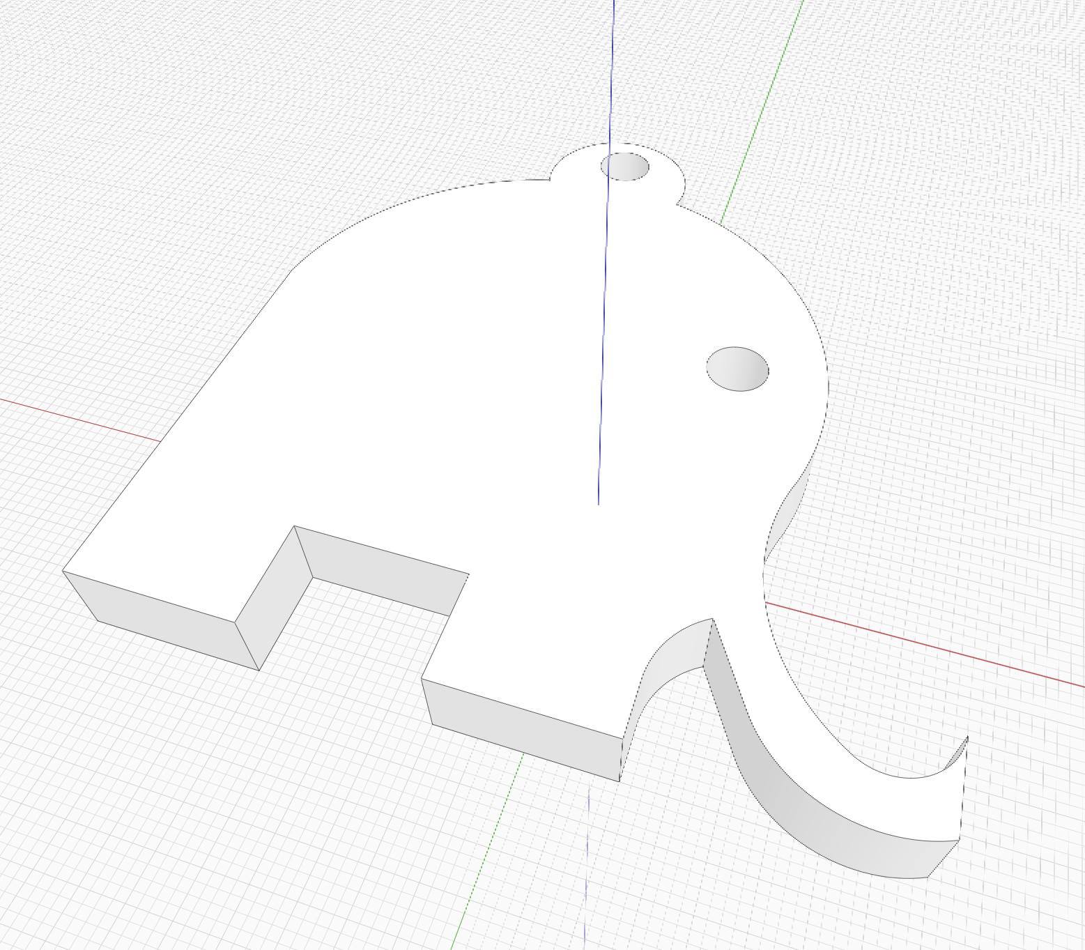 Elefant Ohrring