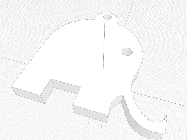 Elefant Ohrring