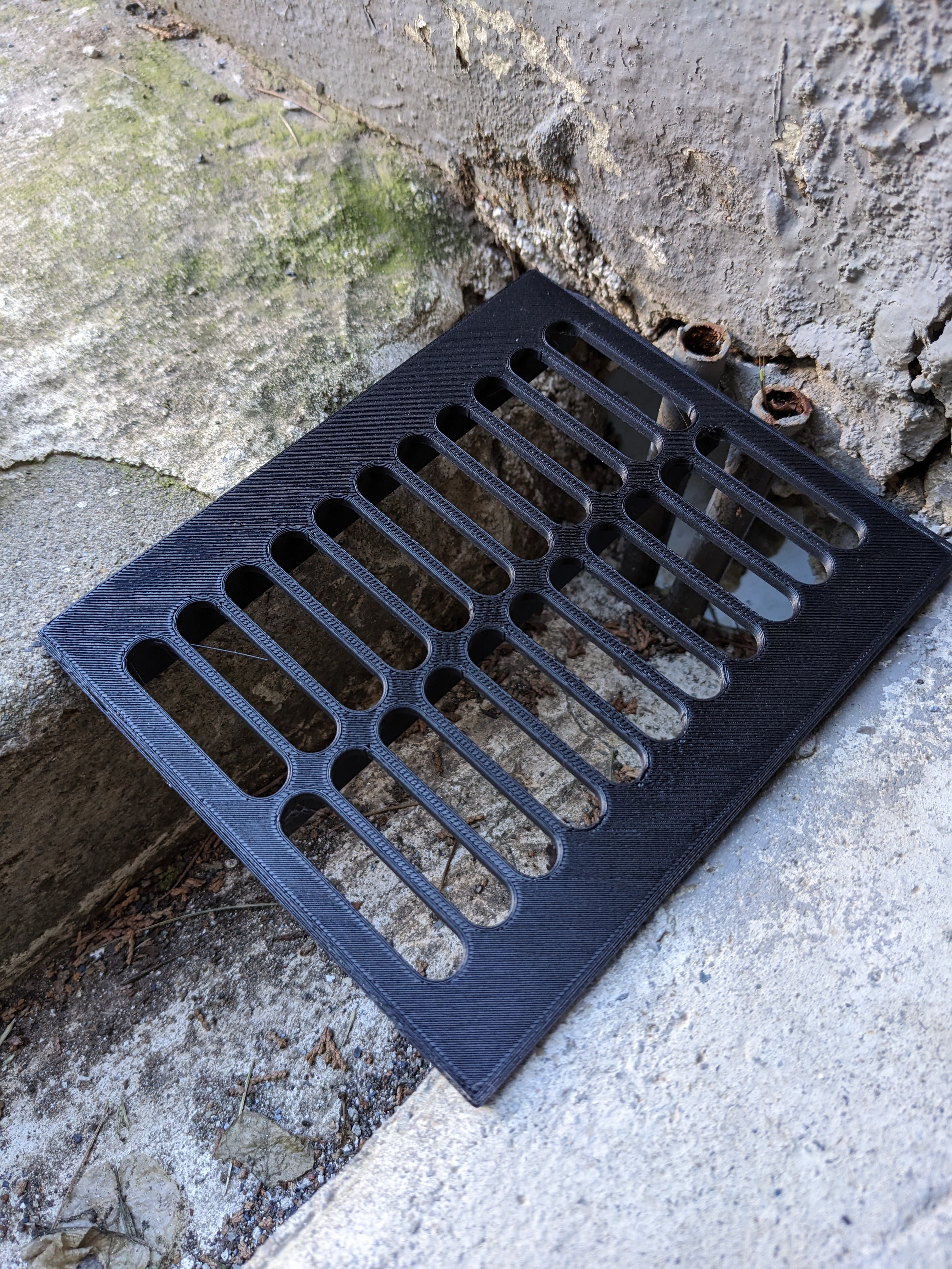 4" wide gutter trench drainage grate