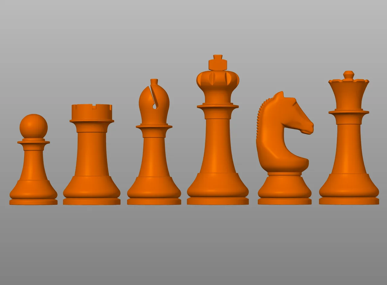 FIDE Chess Set by BeardedJester, Download free STL model