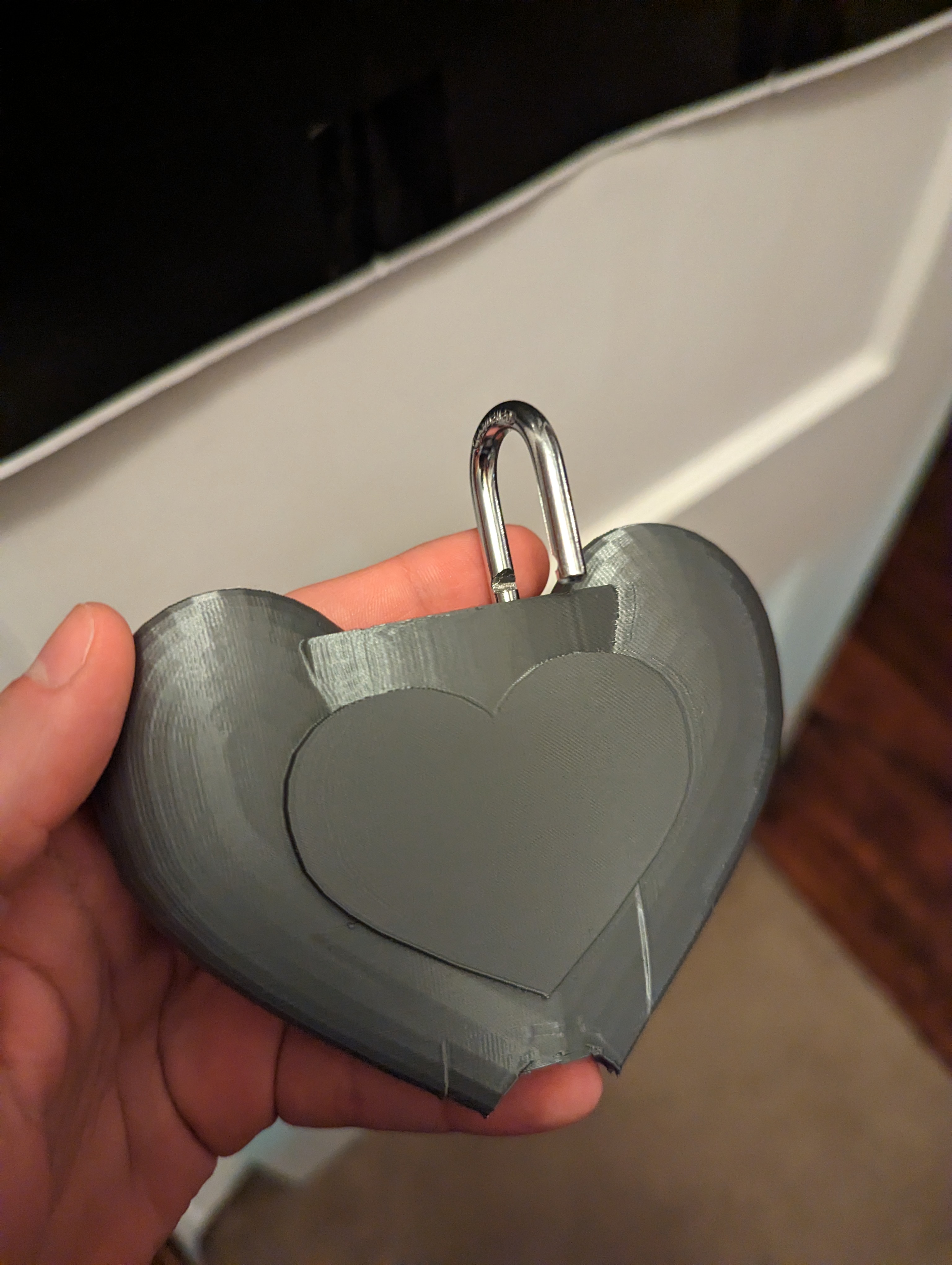 Miniatura 2 do modelo 3D Heart-Shaped Lock Shell for MASTER 1313D