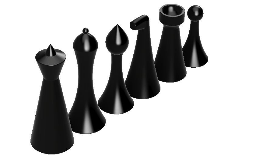 Herman Ohme Minimalist Chess Set
