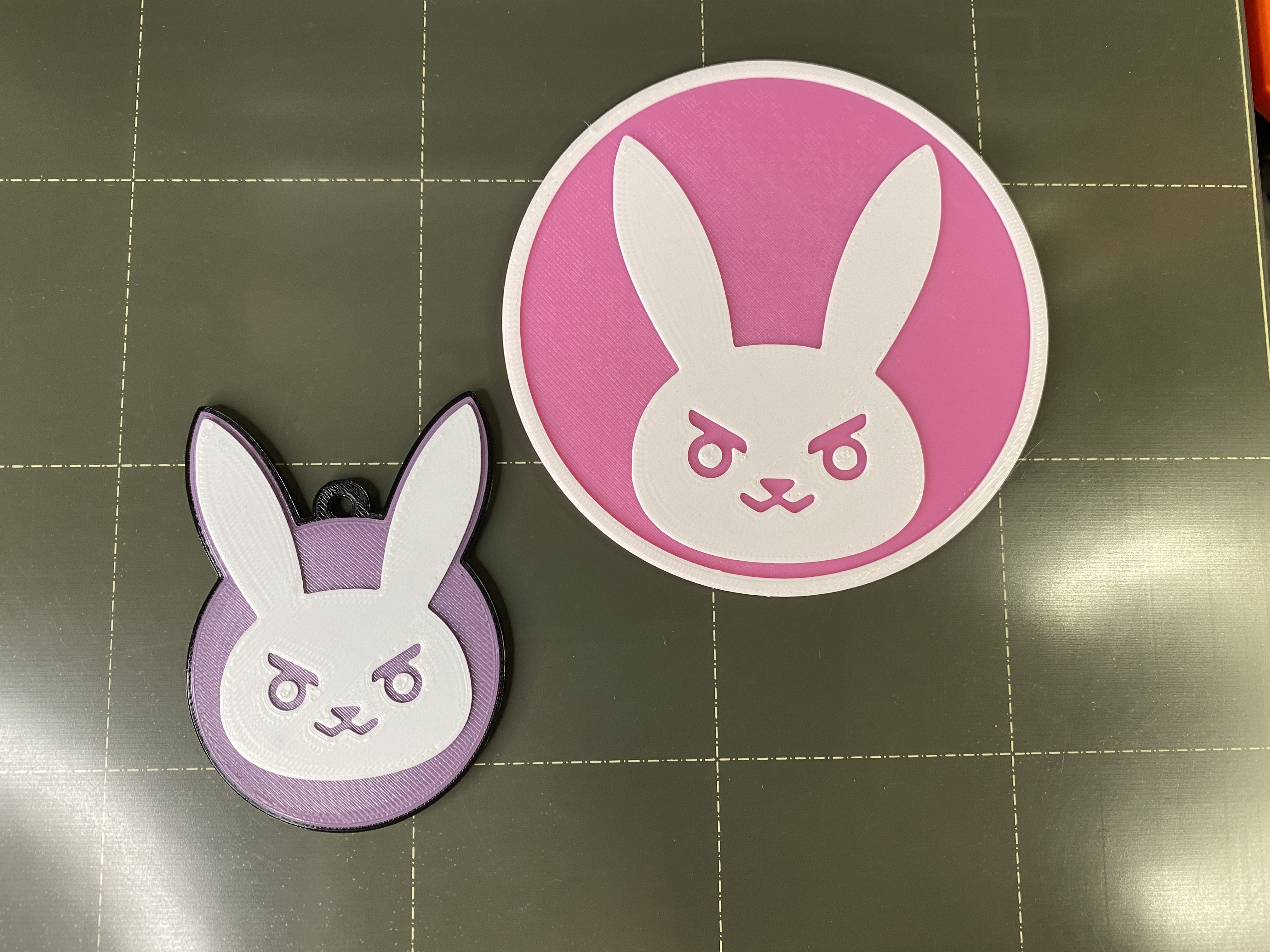 D.Va Keychain and Coaster (Overwatch)