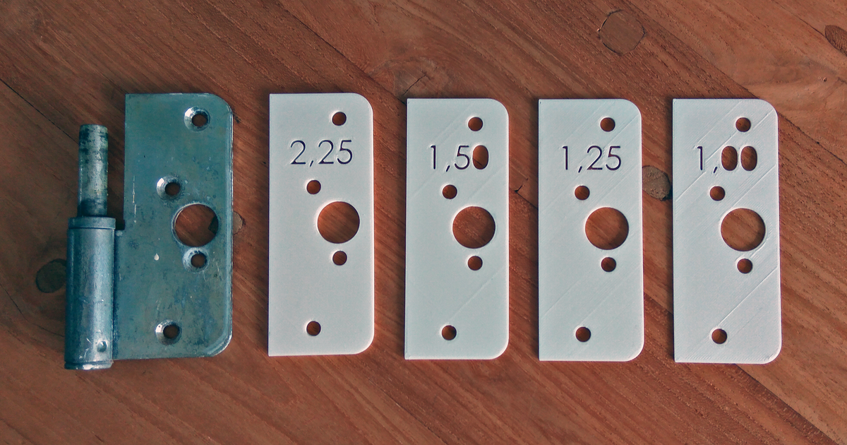 Door Hinge Spacers by The3Designer Download free STL model