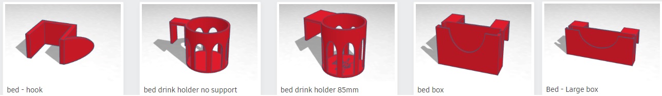 Accessories made for bed frame