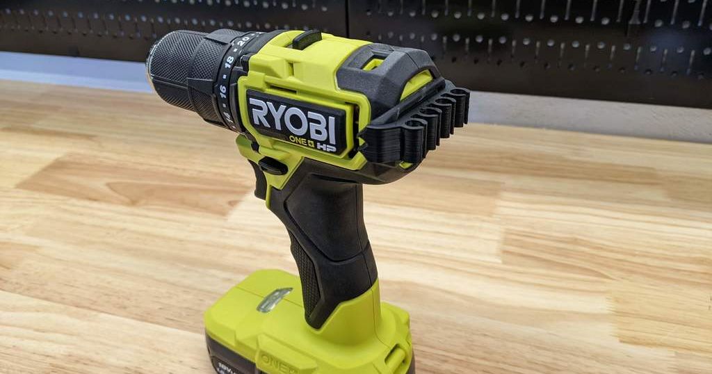Ryobi one+ HP Bit Holder by kageiit Download free STL model