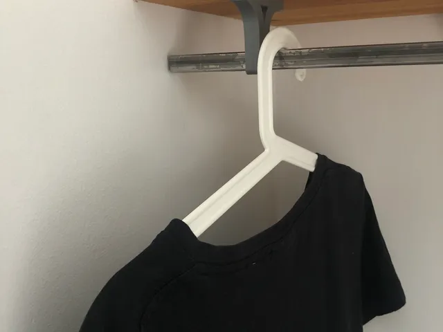 Rod support for closet