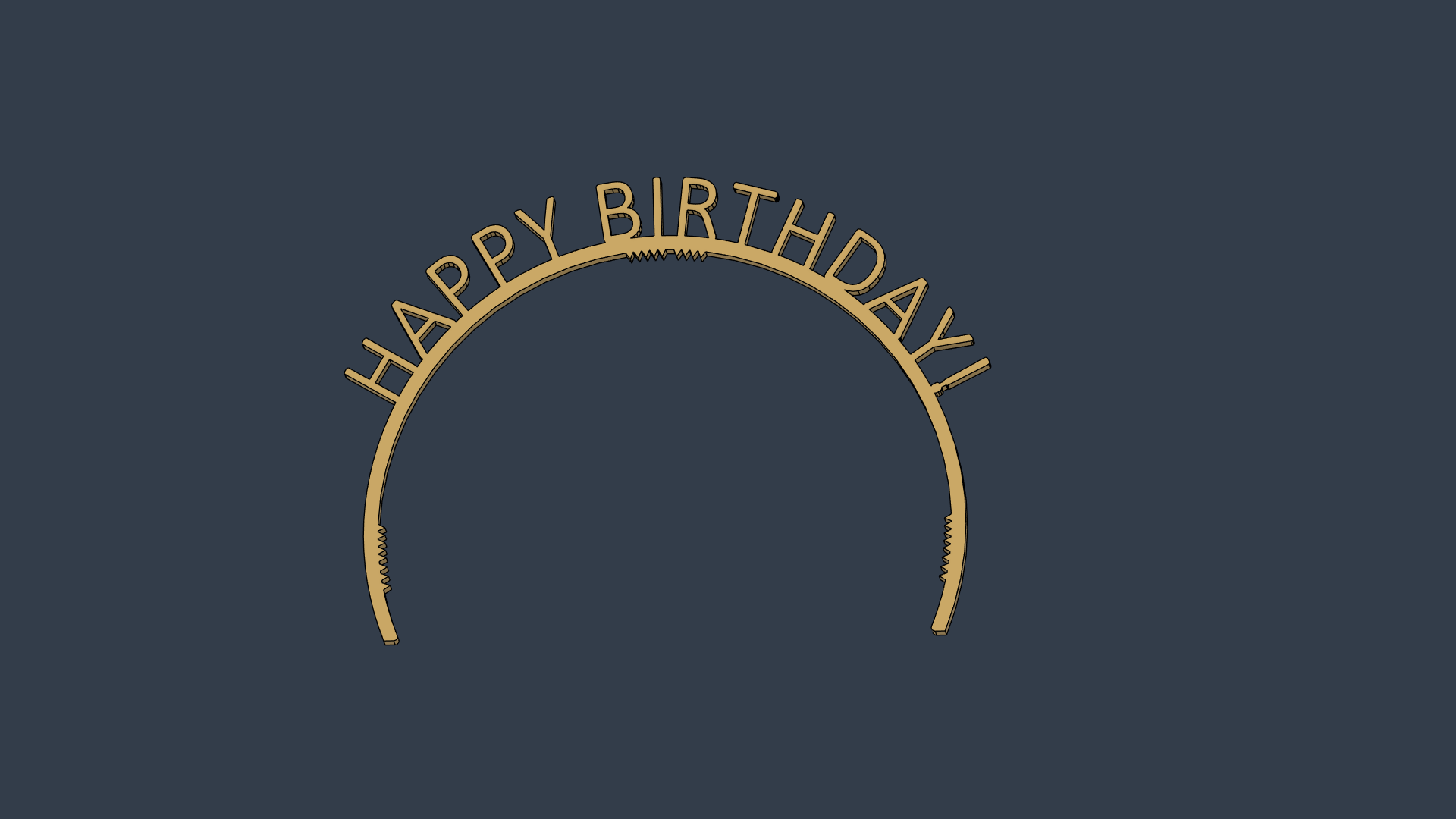 Happy Birthday Head Band / Crown