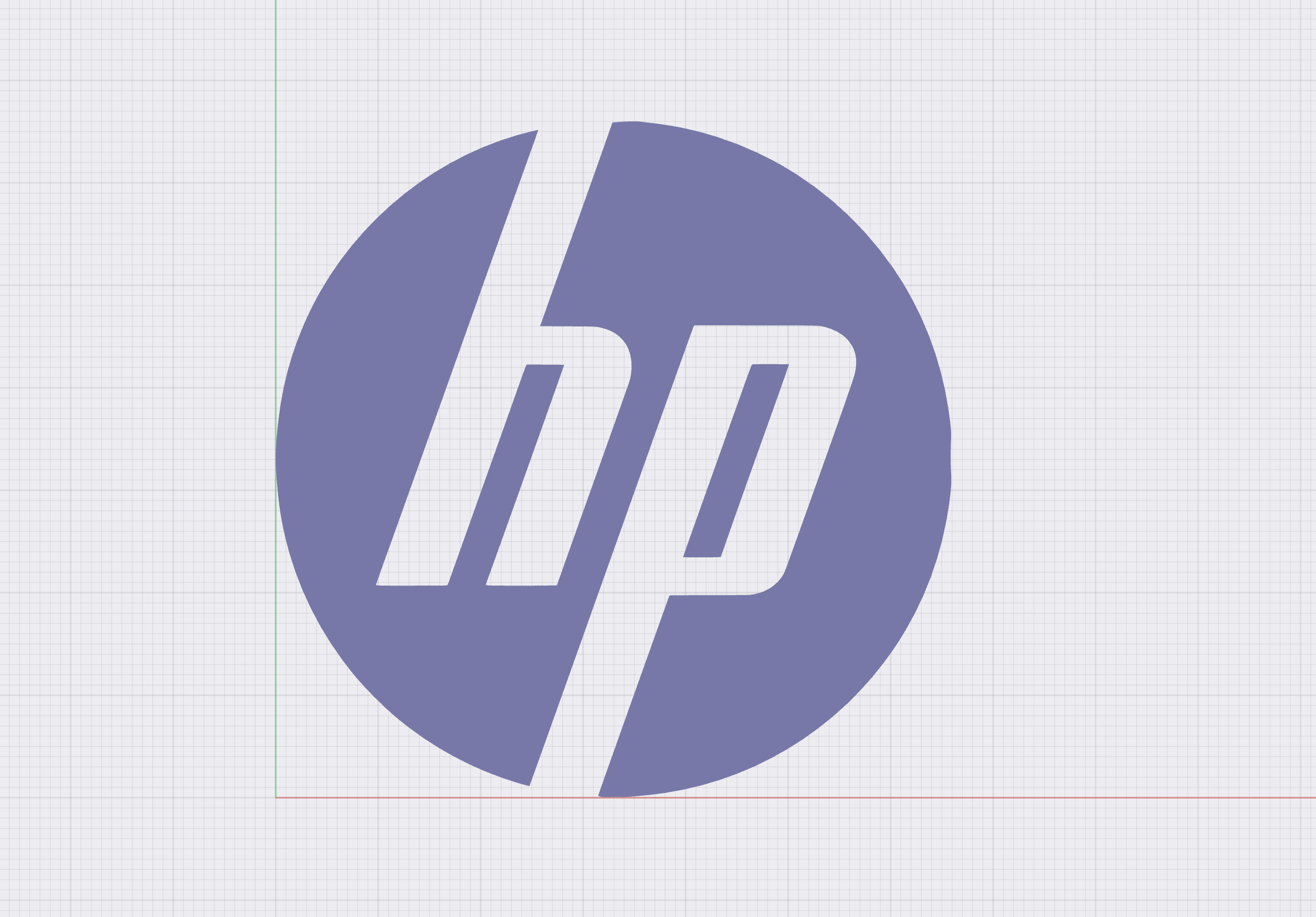 HP / Hewlett Packard Logo by ToxicMaxi Download free STL model