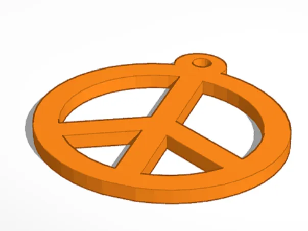 Peace Keyring