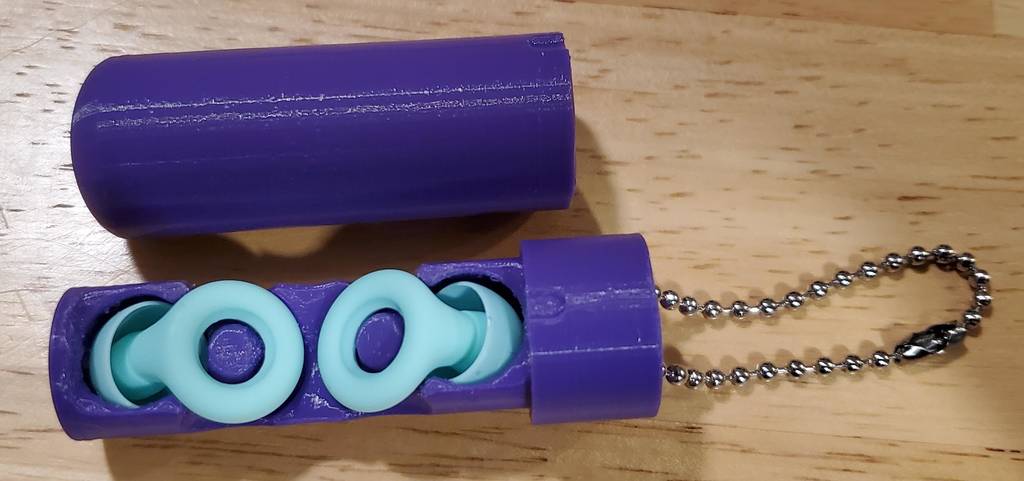 Loop Quiet Earplugs Keychain Case by soundbylaura, Download free STL model