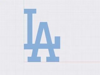 LA Dodgers logo by aboyandhisblob, Download free STL model