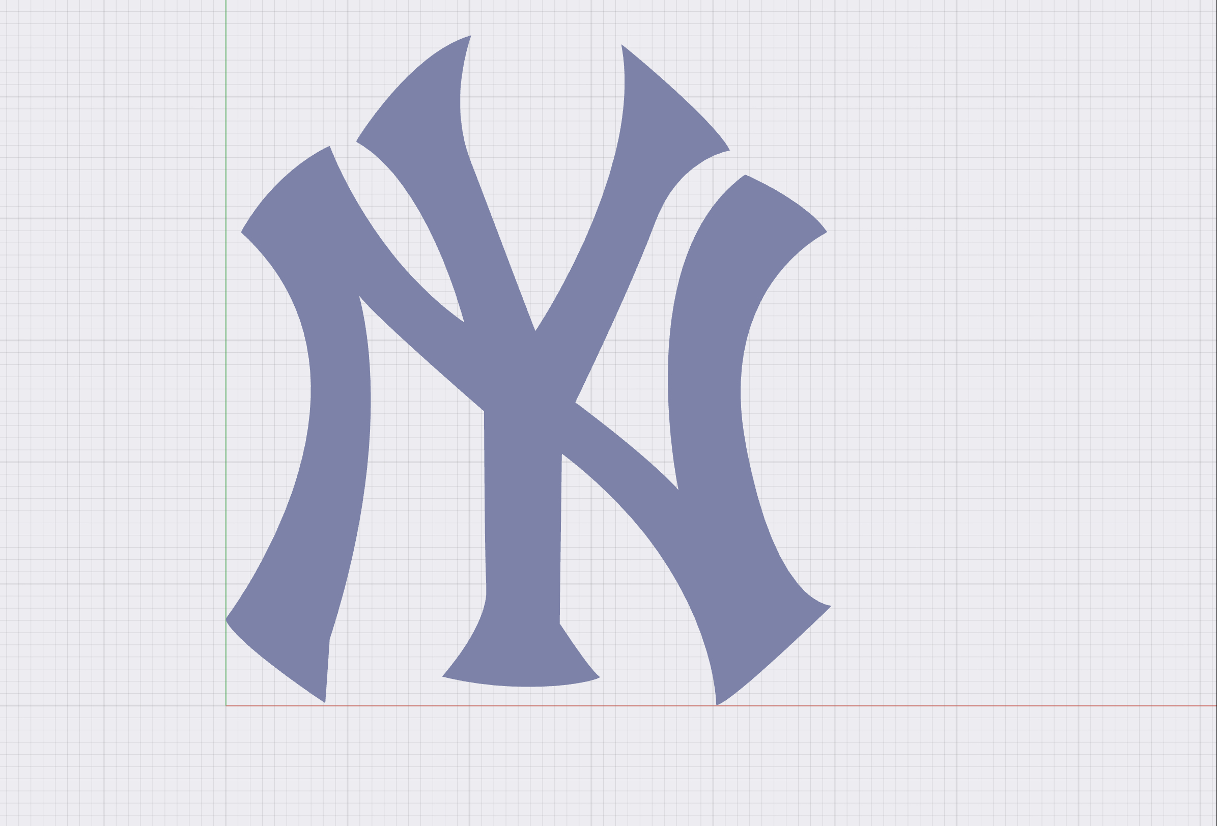 Miniatura 2 do modelo 3D NY Yankees Logo