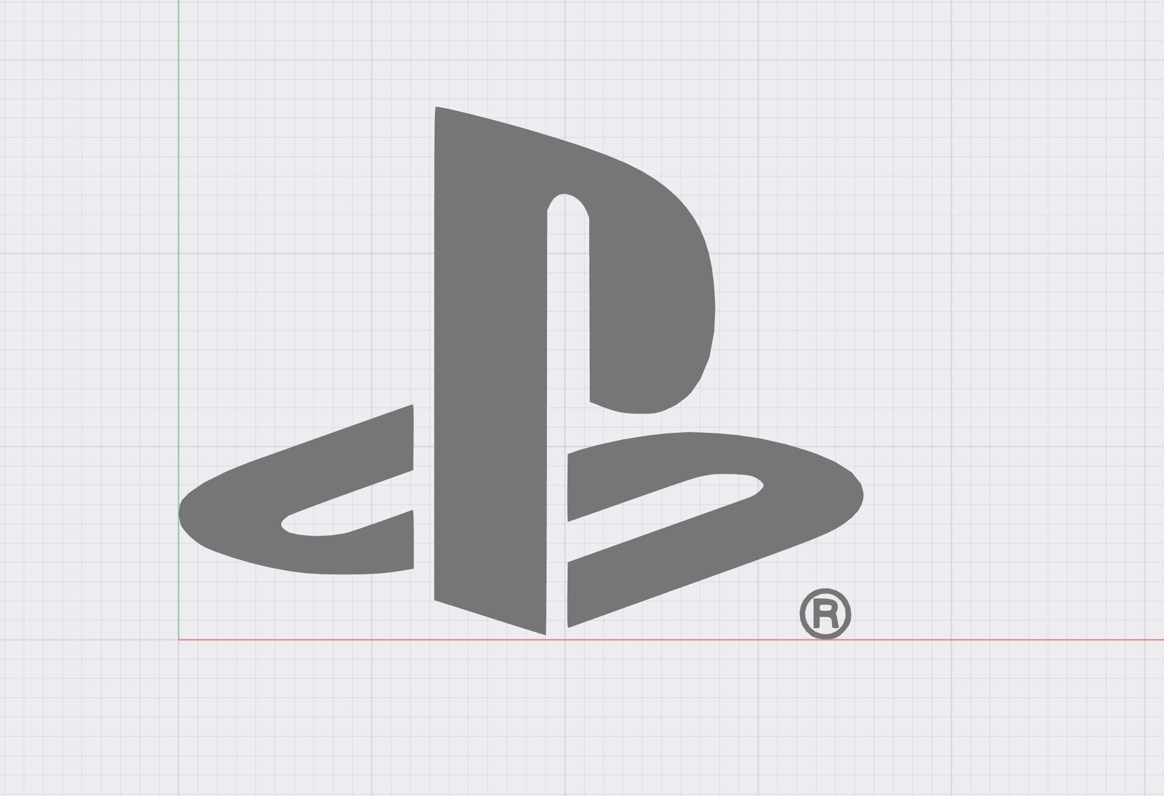 Miniatura 2 do modelo 3D Playstation Logo