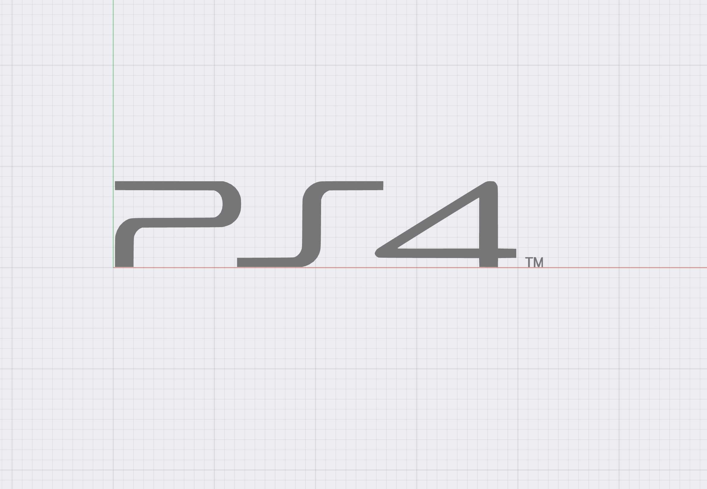Miniatura 2 do modelo 3D Playstation PS4 Logo