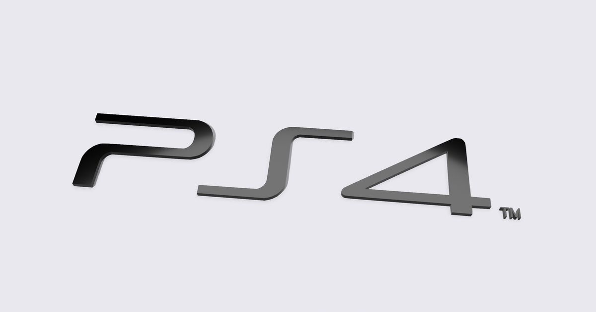 Playstation PS4 Logo by ToxicMaxi | Download free STL model ...