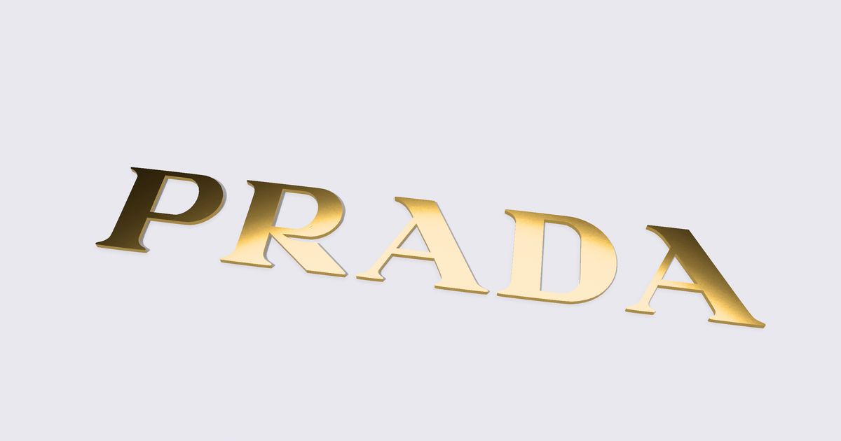 Logotipo sinal Prada  — Fotografia de Stock Editorial © 360ber