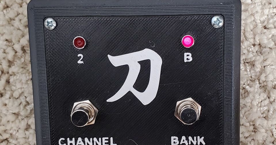 Boss Katana guitar amplifier footswitch by Paul Harker | Download