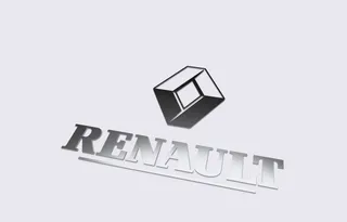 Metal Keychain For Renault Badge KeyRing For Car Megane Clio Trafic