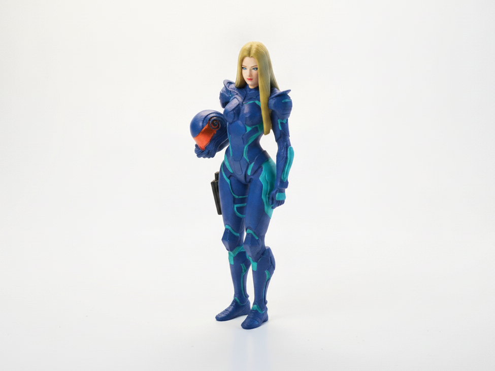 Cyborg Babe Female Figurine Sci-Fi 3D Printable