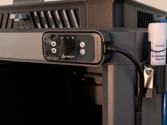 'Creality' chamber heater control mount.