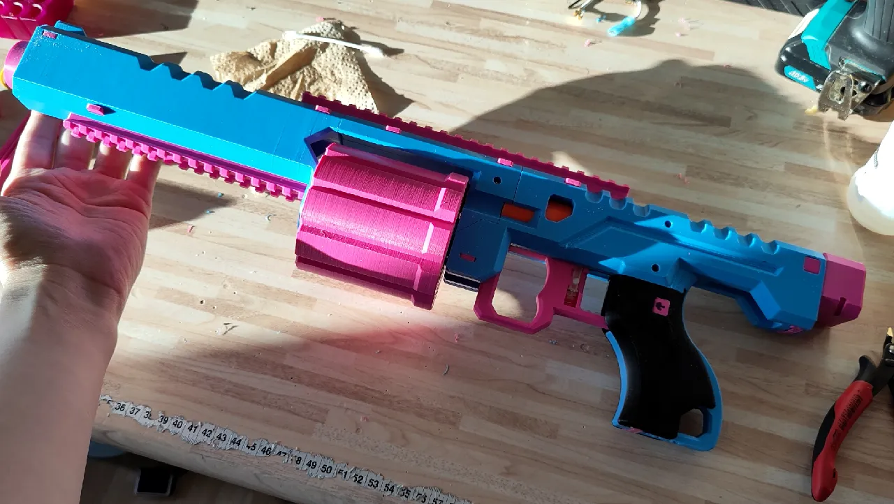 REDSHOT10ml×2箱無し X-Shot Micro 2.0 Reshell 4 - Revolver Rifle v1.4 by Domochevsky