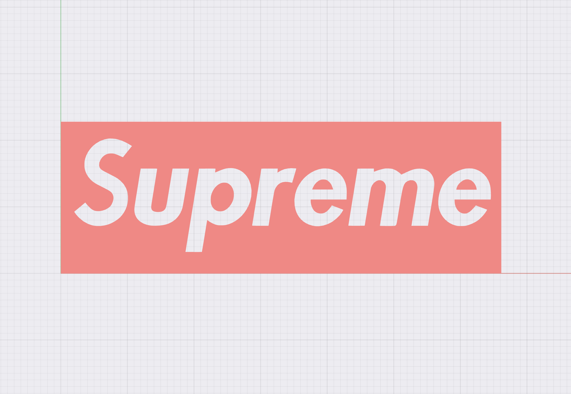 Pink top supreme logo