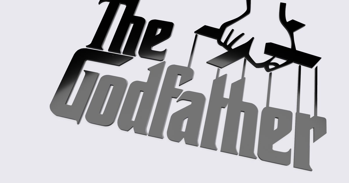 The Sopranos Logo (The Godfather mashup) (Black)
