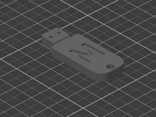 Keychain - USB by YeaH | Download free STL model | Printables.com