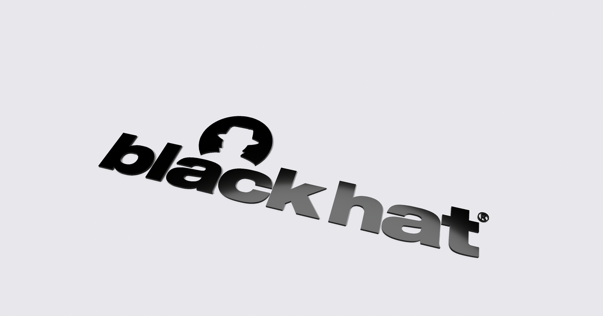 Blackhat Security Conference Logo by ToxicMaxi Download free STL