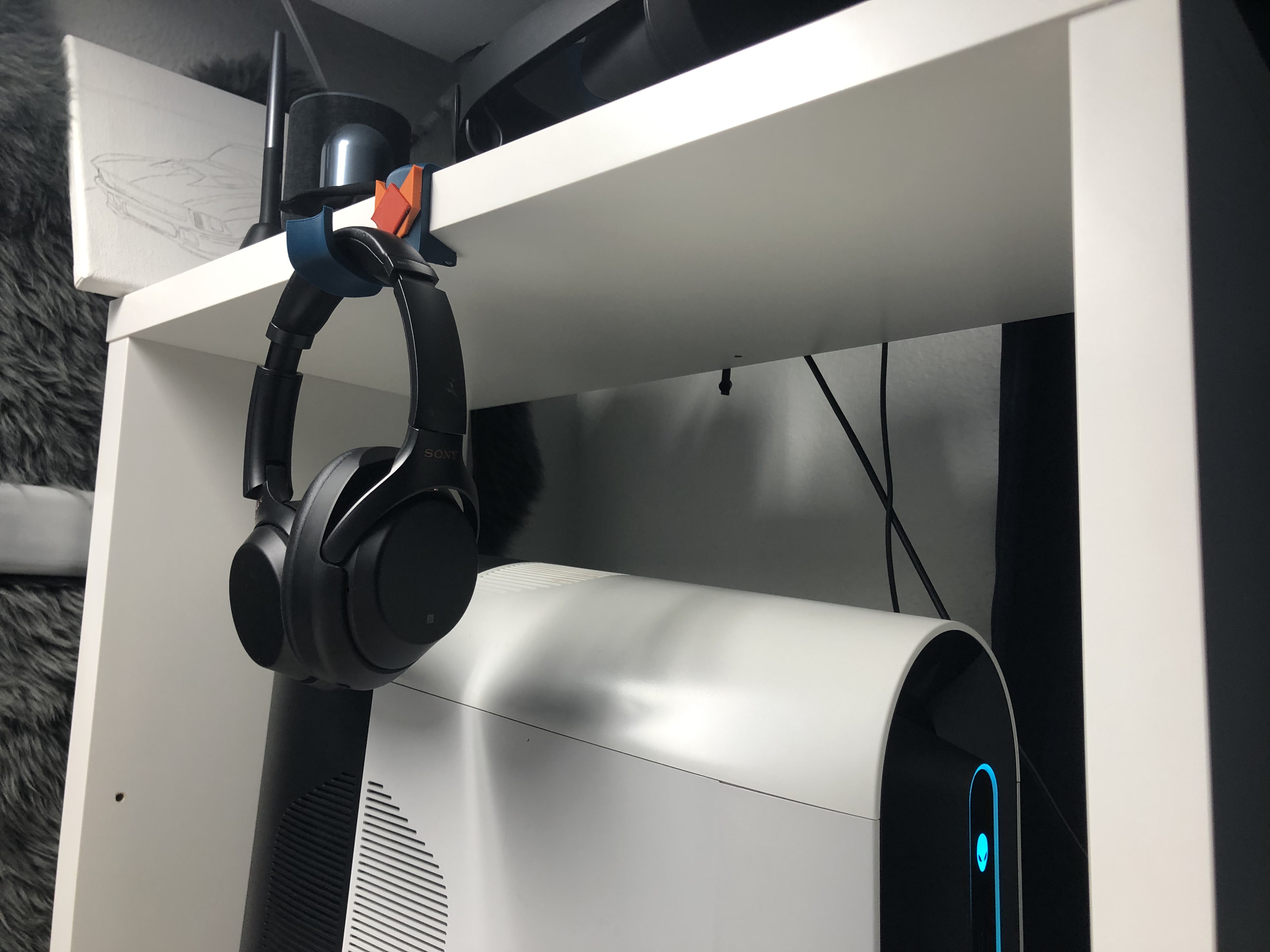 Headphone Holder for Ikea Furniture by NSK Download free STL model