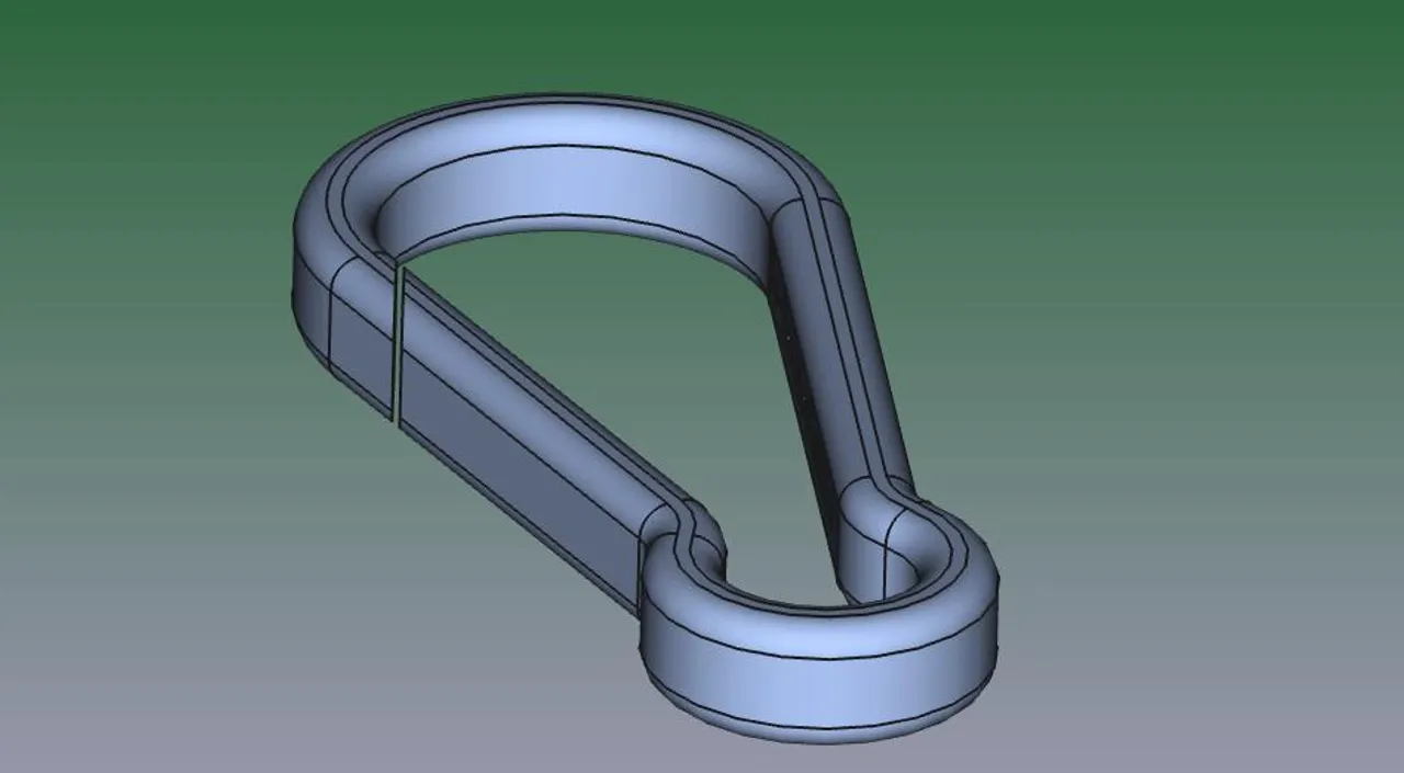 Single & Dual Locking Carabiner (Parametric) by squinn, Download free STL  model