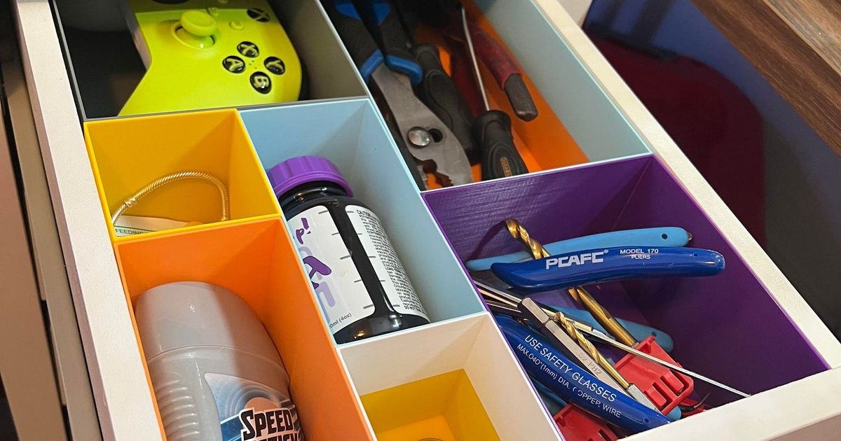 Ikea MICKE Drawer Organizers by cookiemic Download free STL model