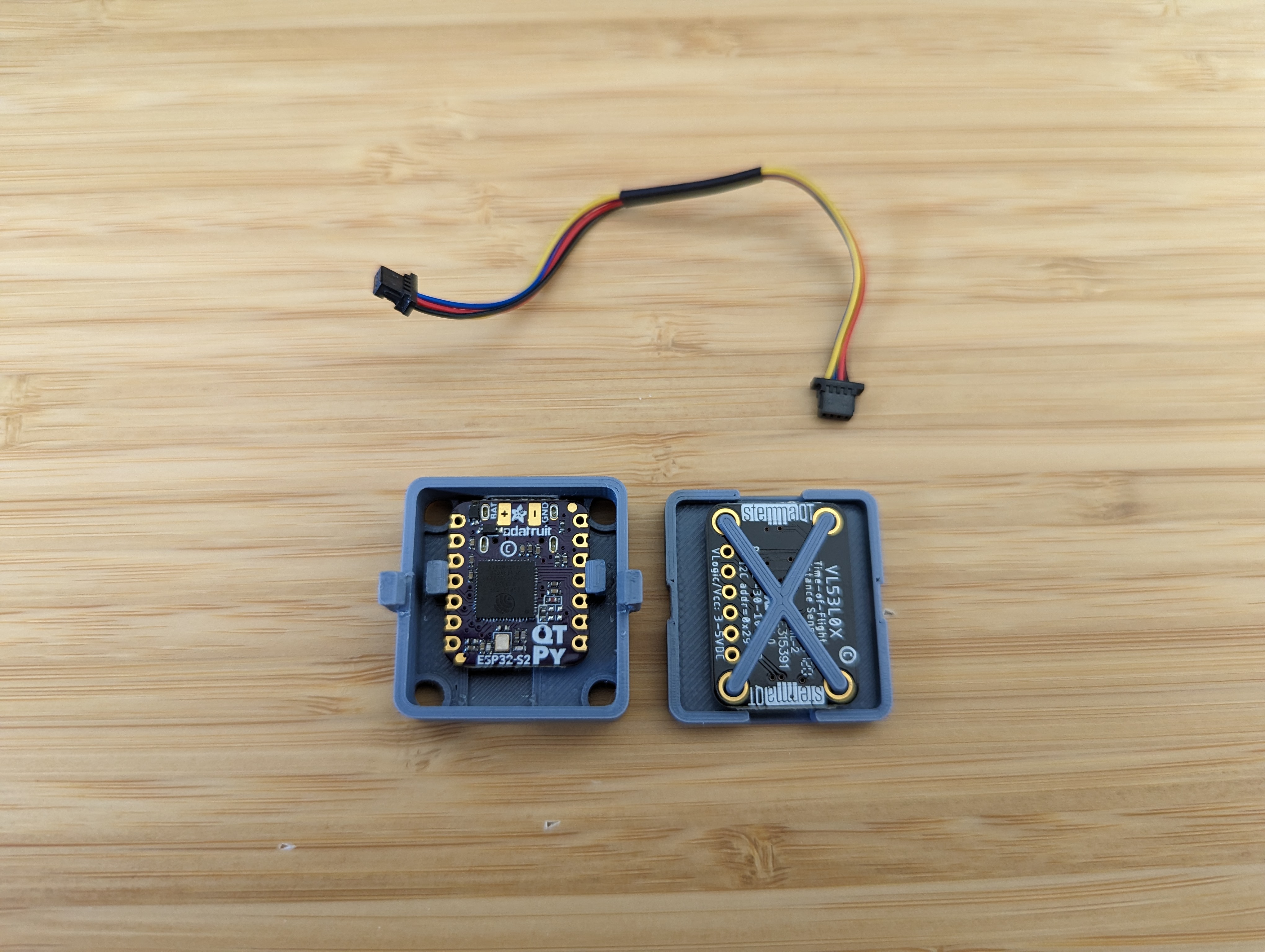 Miniatura 2 do modelo 3D QT PY + Sensor Case
