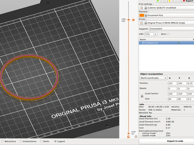 Test item (refuses to print with supports this way up in PrusaSlicer)