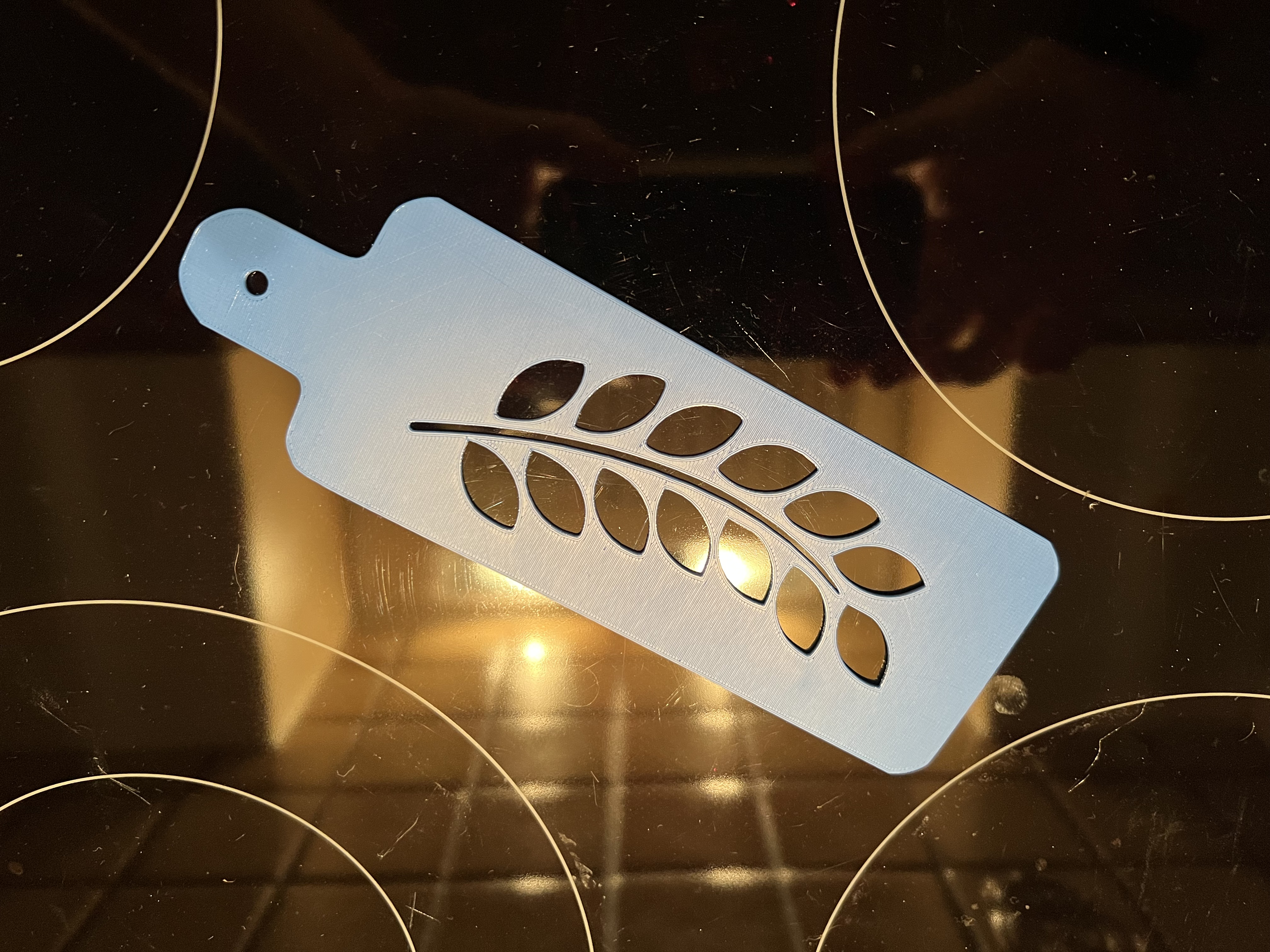 Mehlschablone Zweig / Flour Stencil Branch