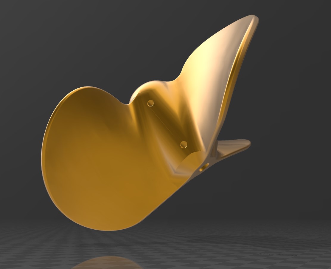 Boat Propeller 20cm, 13cm and 10cm diameter, 10mm shaft by MaxGyver