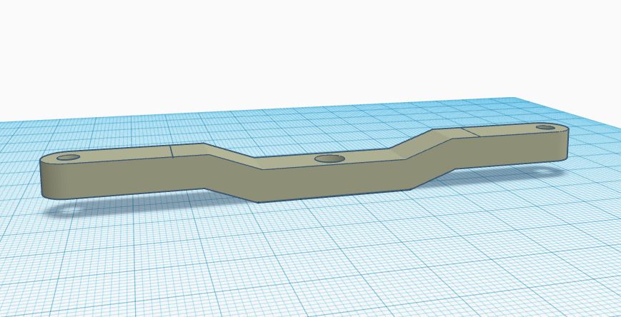 Modified Steering Bar to fit DS3218 Servo 3D model thumbnail