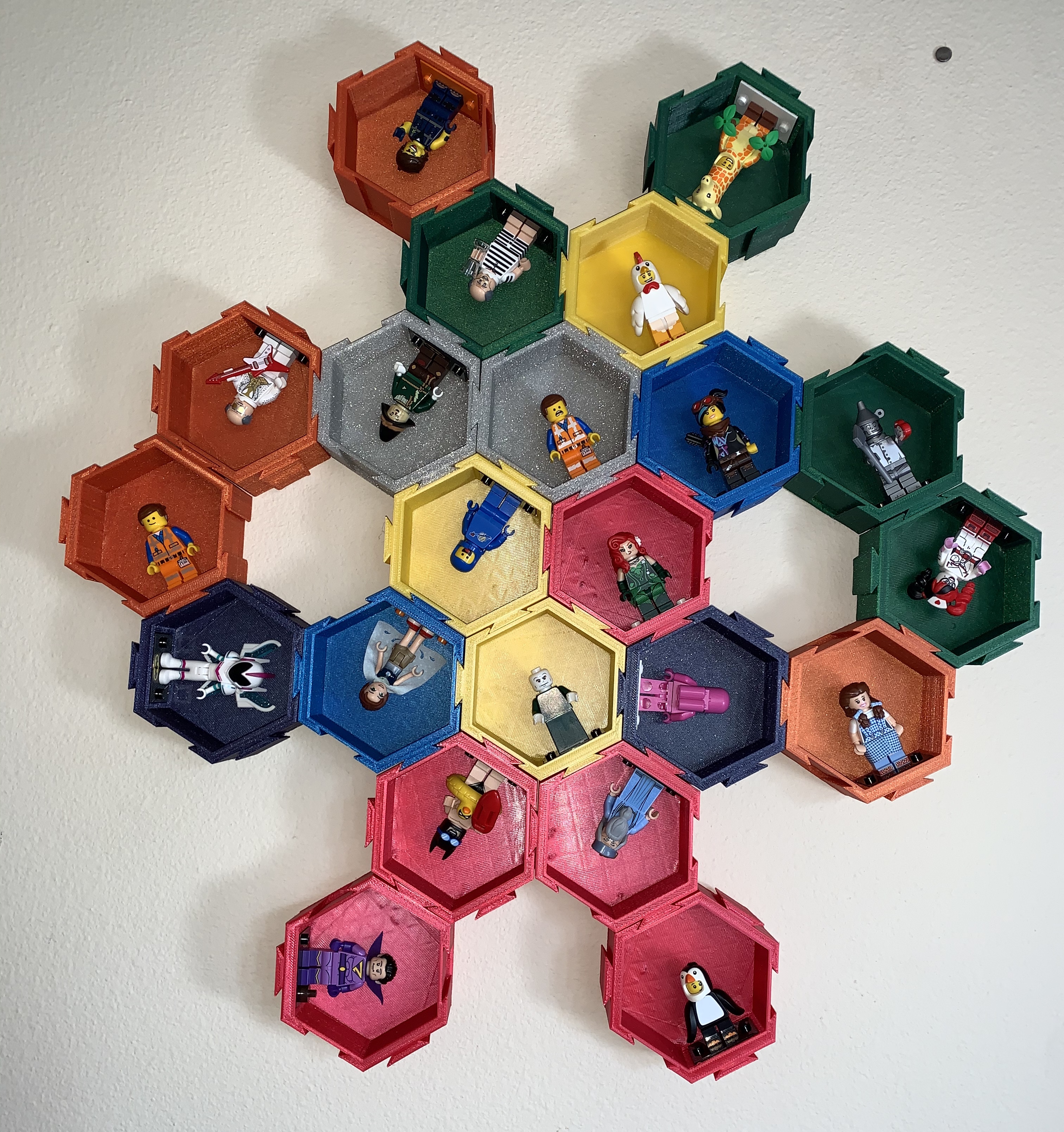 Miniatura 2 do modelo 3D Modular Hexagonal Dovetail display box