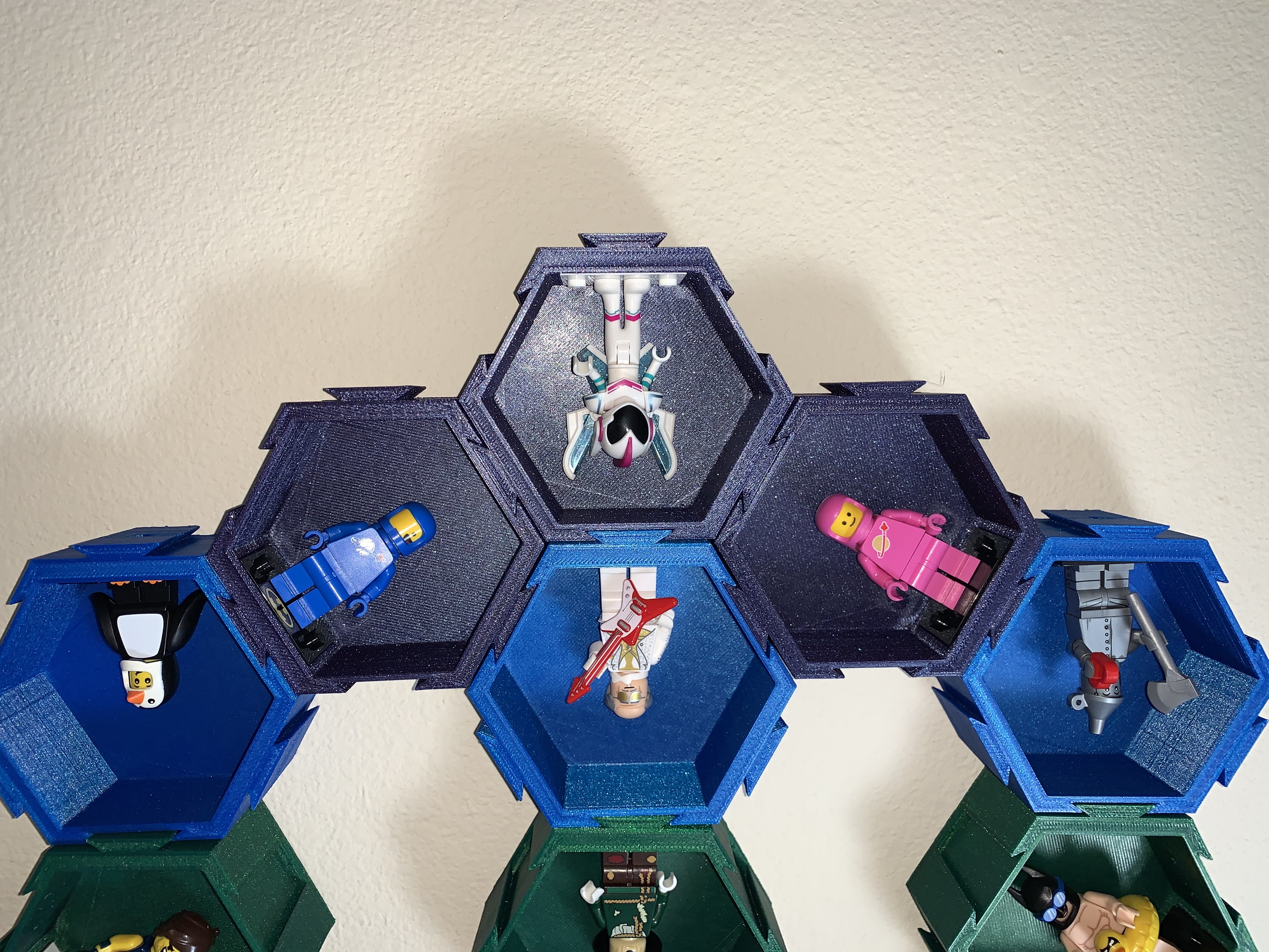 Miniatura 5 do modelo 3D Modular Hexagonal Dovetail display box