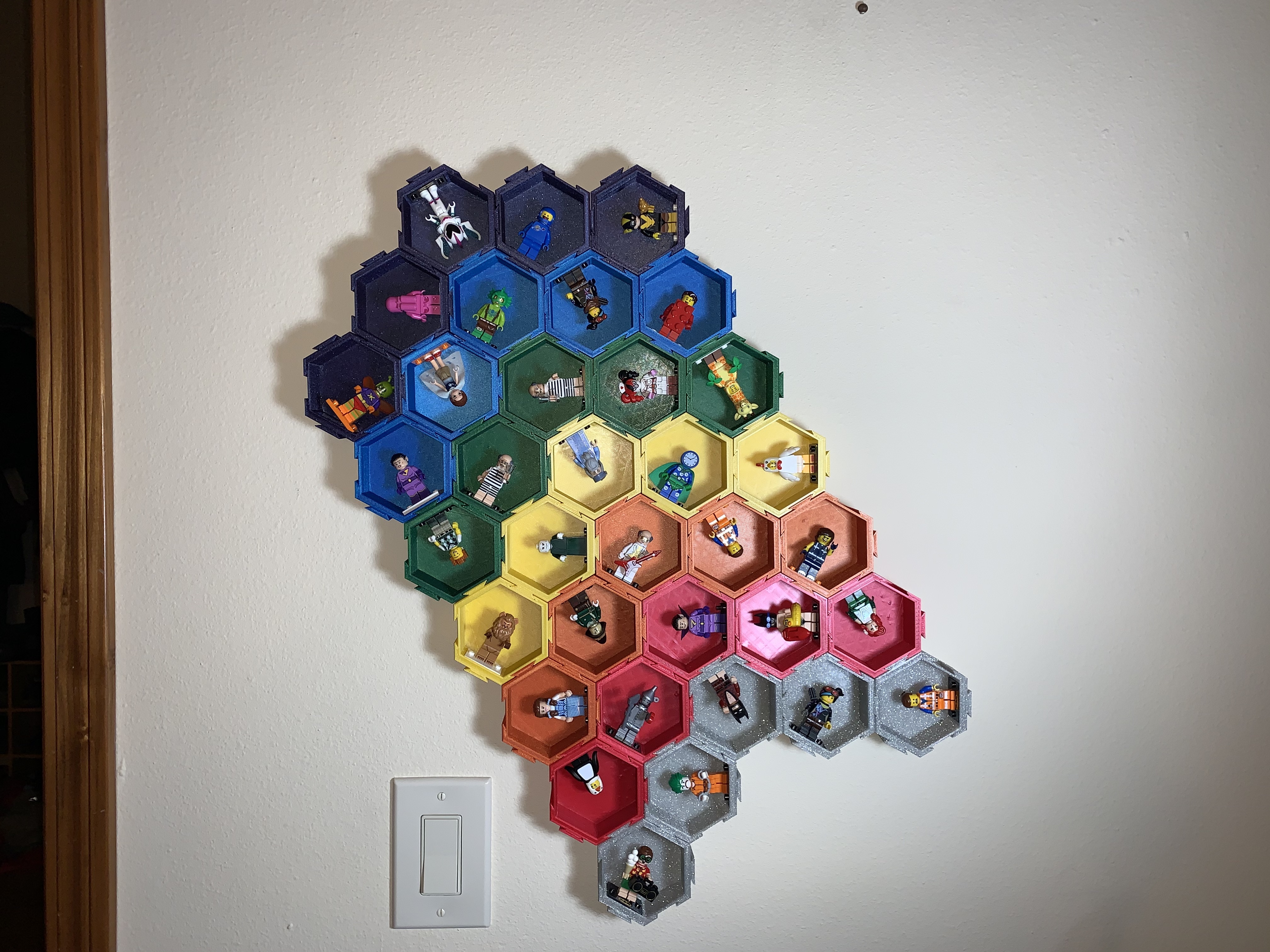 Miniatura 8 do modelo 3D Modular Hexagonal Dovetail display box
