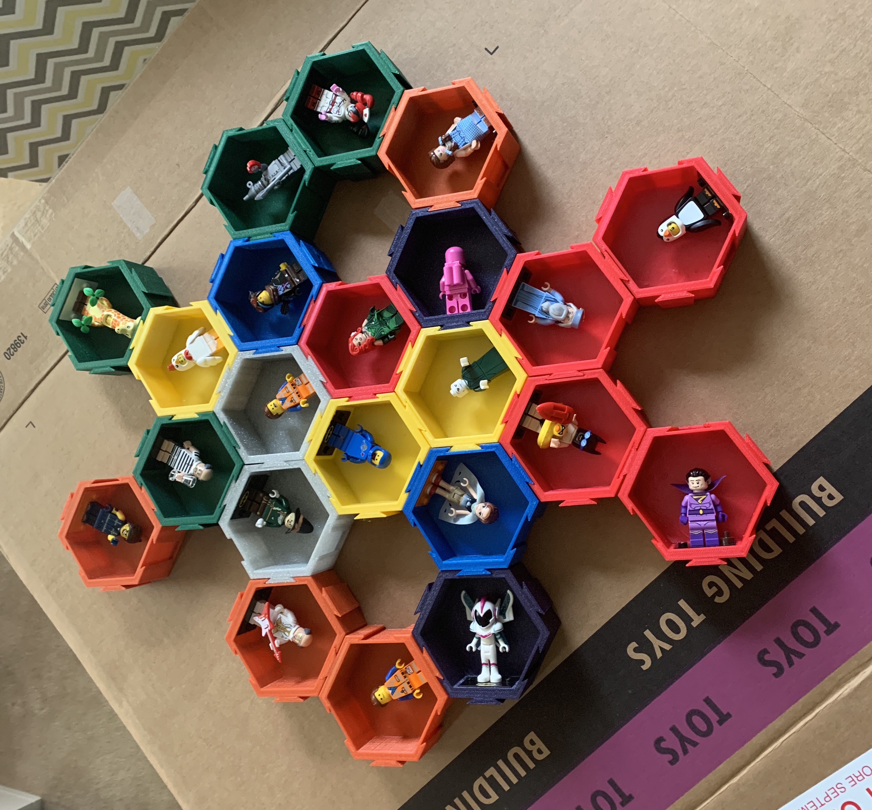 Miniatura 9 do modelo 3D Modular Hexagonal Dovetail display box