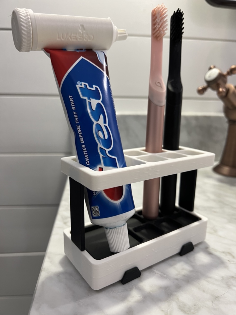 Toothbrush Caddy by littlecheese | Download free STL model | Printables.com