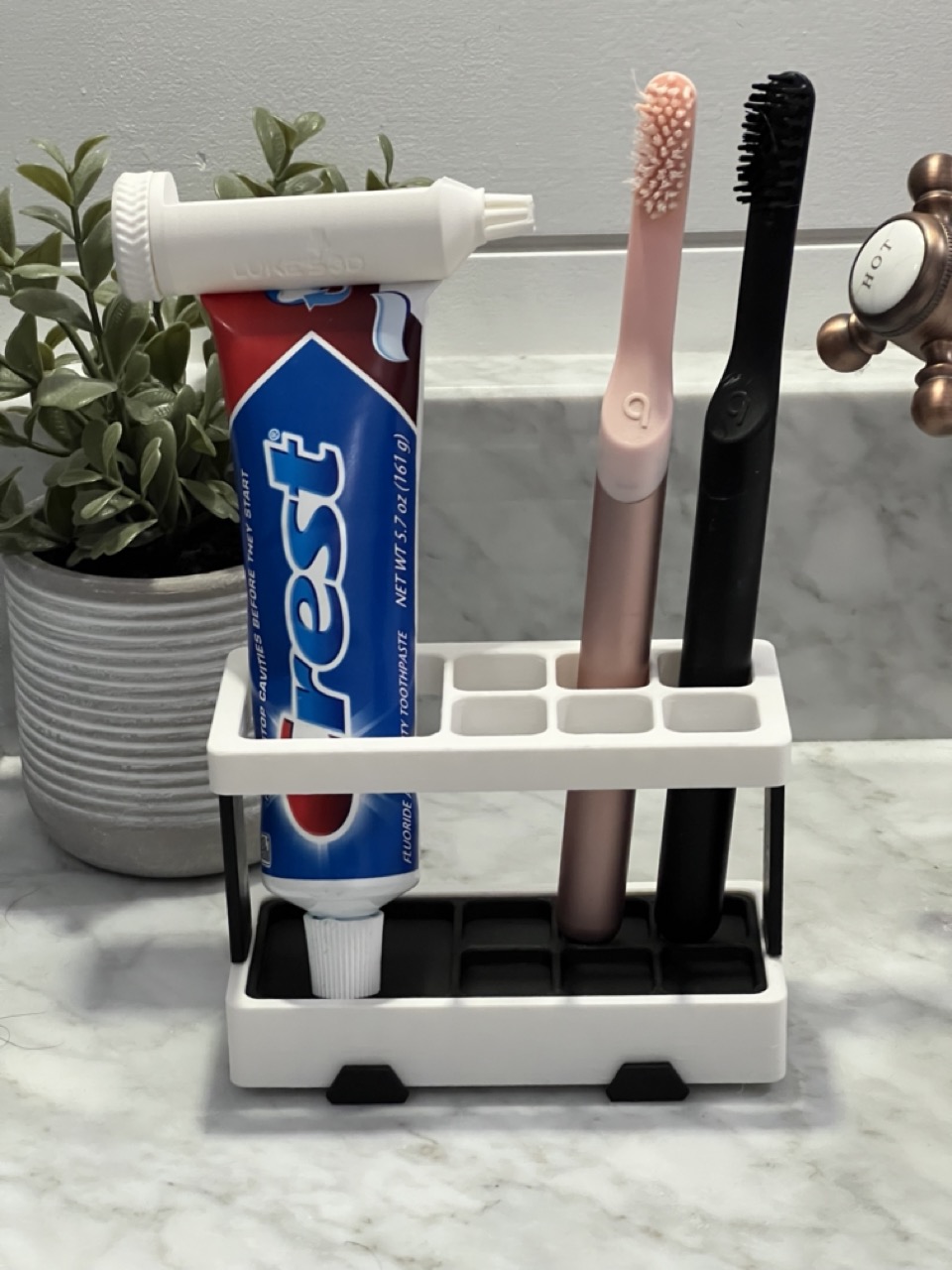 Toothbrush Caddy by littlecheese | Download free STL model | Printables.com