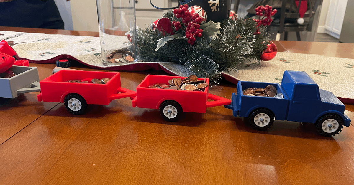 Toy truck, trailers, benchy, benchy trailer by Fat_tommy Download free STL model