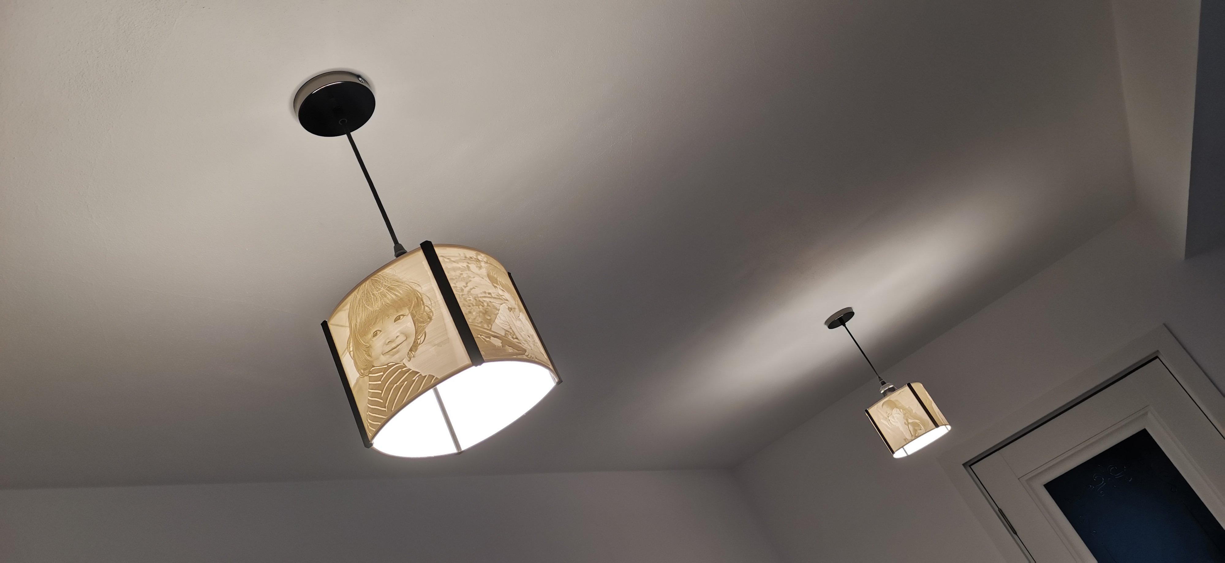 Miniatura 3 do modelo 3D Lithophane ceiling light