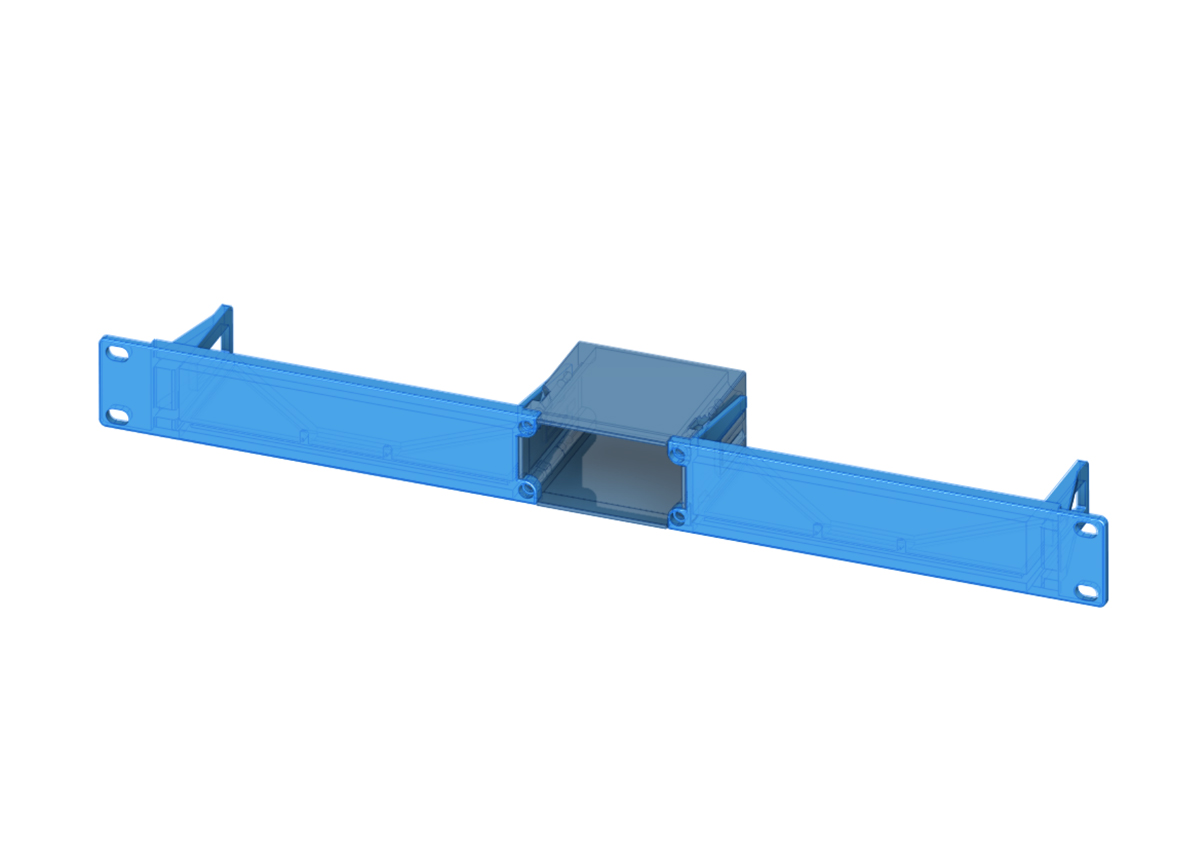 Switch Rack Blank Wing Modules and Pass Through Center Section