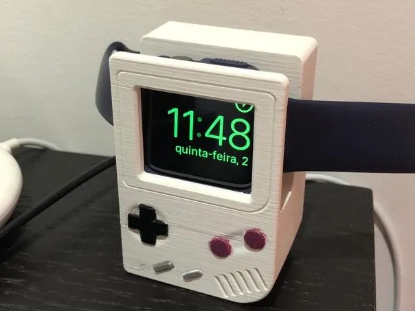 Gameboy Apple Watch Charging Stand with Cases