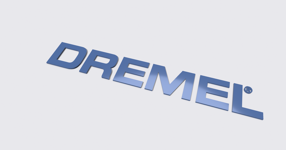 Dremel Logo by ToxicMaxi | Download free STL model | Printables.com