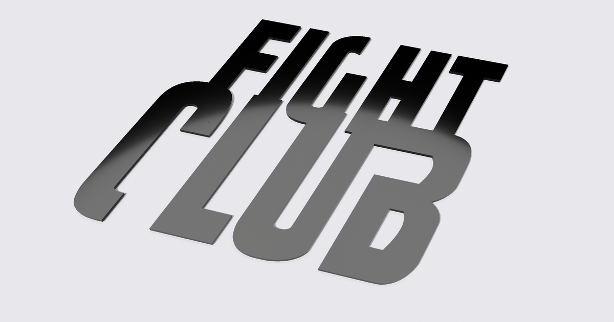 Premium Vector | Fight club neon logo